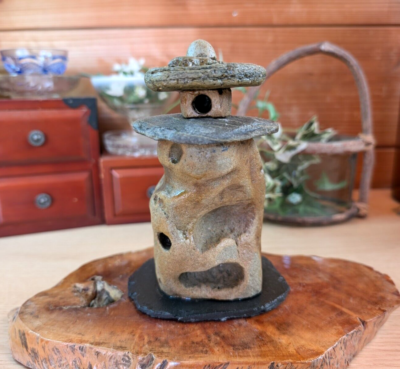 Japanese Bonsai Miniature Garden Stone Lantern Natural Stone Aquarium  Ornament | eBay