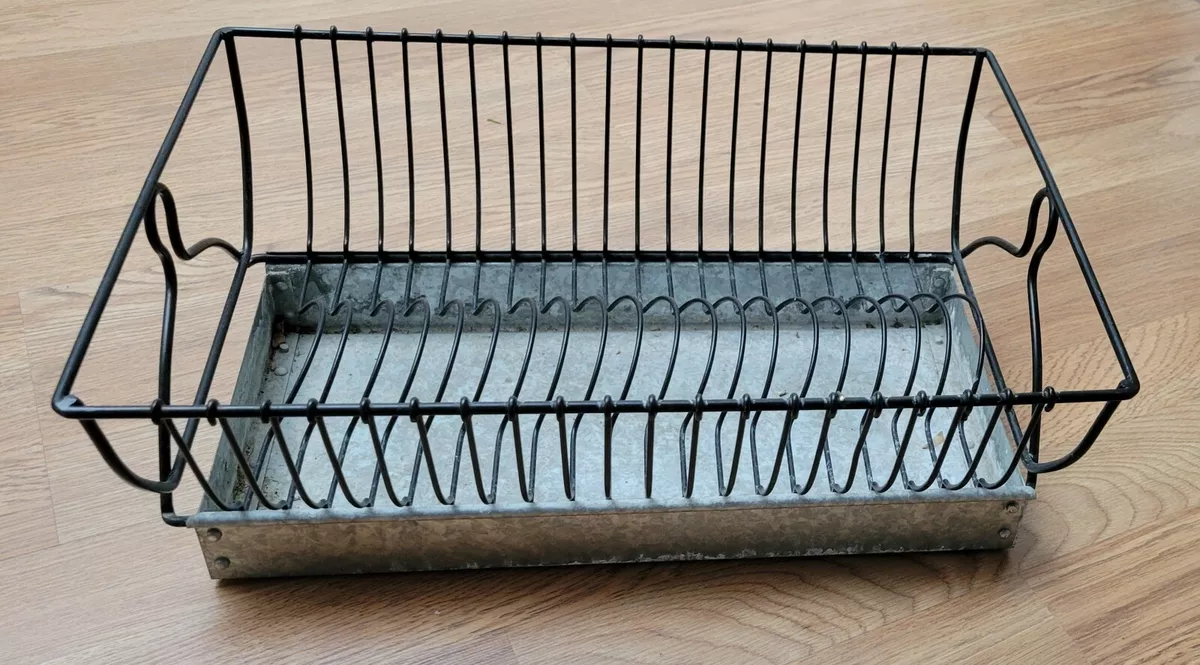 Vintage French Wire Dish Drying Rack