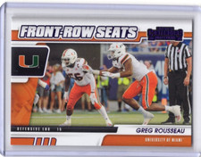 GREG ROUSSEAU 2021 Contenders Draft Picks FRONT ROW SEATS PURPLE ROOKIE #34
