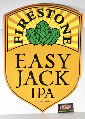 Firestone Walker Brewing Company Easy Jack IPA Metal Beer Sign 24x17  - New