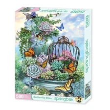 Butterfly Bliss 500 Piece Jigsaw Puzzle Springbok New