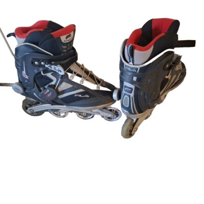 Fila Helix 55 Rollerblades G. 41 Blau Grau Inline Skates Profi SKATES 
