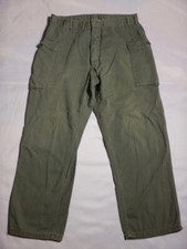 WWII US Army Herringbone Twill HBT Trousers Pants Size 33 X 30