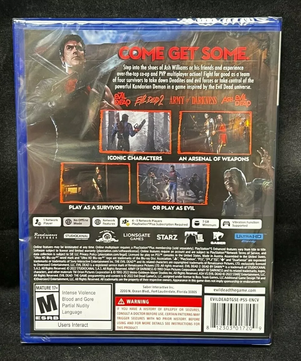 Evil Dead The Game (Sony PlayStation 5 / PS5) BRAND NEW