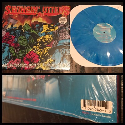SWINGIN UTTERS A Juvenile Product Of The Working Class LP Blue Vinyl-NOFX Rancid