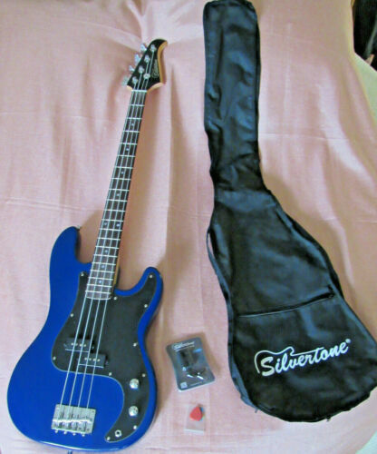 Silvertone Apocalypse Bass PS-APB5 Crashed Mirror Used Nato