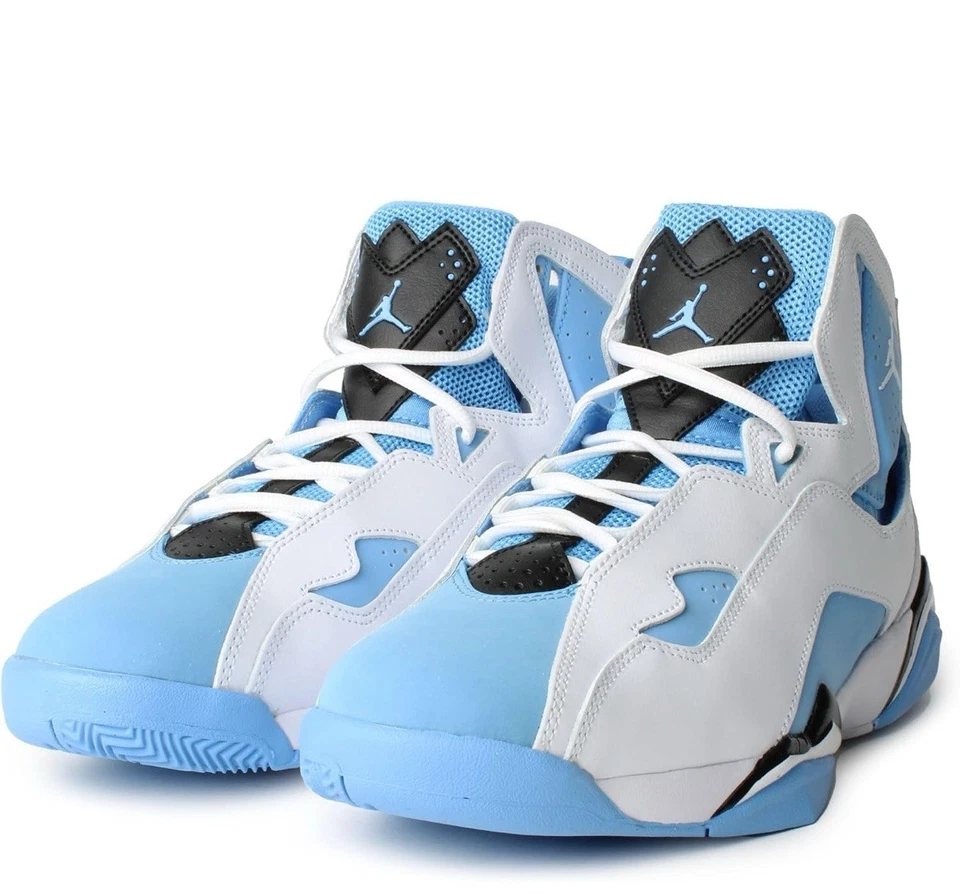 Tênis Nike Air Jordan True Flight UNC branco azul universitário 342964-140 masculino NOVO - Imagem 4 de 4