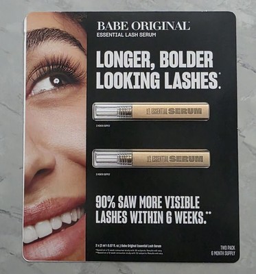 Babe Original Essential Eyelash Serum (6 Month Supply | 2x 2mL / 0.07 oz)