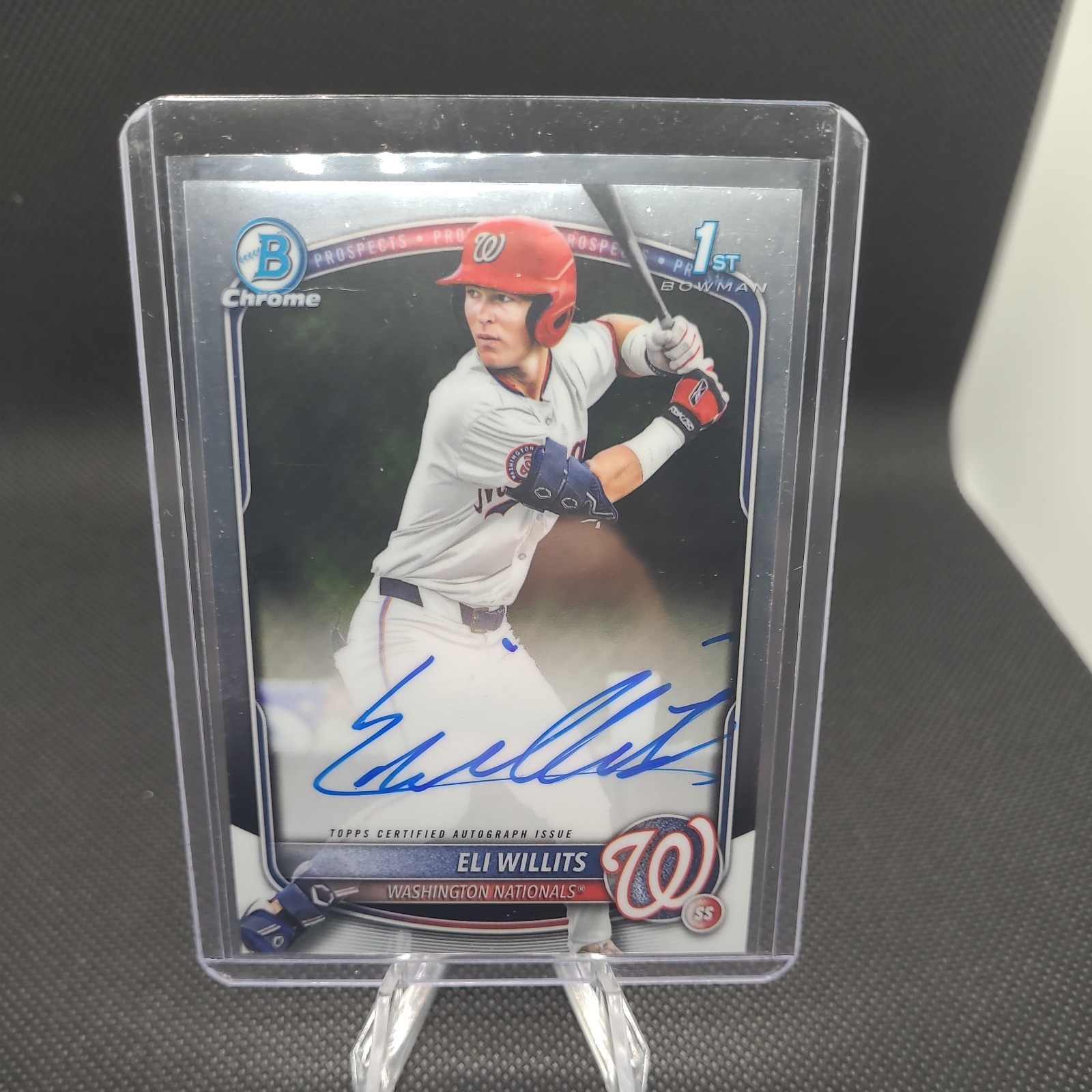 2025 Bowman Draft Eli Willits 1st Chrome AUTO #CPA-EW Washington Nationals