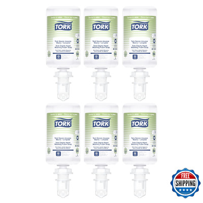 Tork Clarity Hand Soap Foam S4 6 x 1L - 99% Natural Ingredients