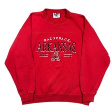 Vintage 90s University Of Arkansas Razorbacks Crewneck Sweatshirt Mens Large