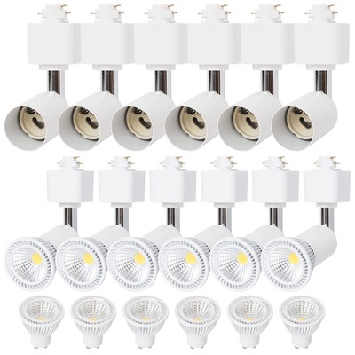 10W Dimmable LED Track Lighting Heads, 110V H Type Track Light Heads Adapt 30...