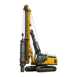 Construction Digger Pile Driver Truck Self Adhesive Vinyl Sticker