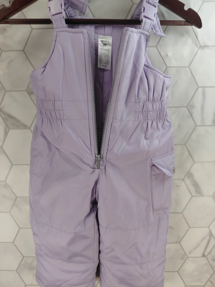 Pantalones de nieve Carters baberos niñas talla 2T lavanda⭐️⭐️⭐️⭐️⭐️⭐️⭐️ Foto 4 de 4