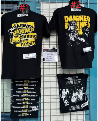 The Damned Shirt Tour Dates Band Logo Black Punk Rock 2026 Reprint