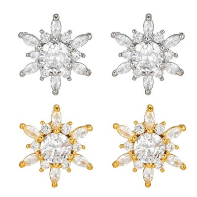 1 Pair Ice Flower Ornamental Earbuds Charm For FreeClip 1/2 Earphone Simple Use