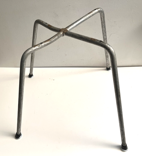 Eames MCM 1st Gen X Base for Fiberglass Shell Dining Chair w/ New Boot Glides - Picture 5 of 8