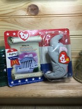 TY Teenie Beanie Baby Righty the Elephant 2000's McDonalds American Trio See Pic