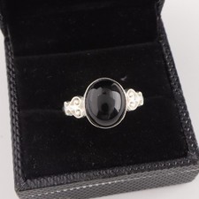 Black Tourmaline Gemstone 925 Sterling Silver Handmade Jewelry Ring For Gift