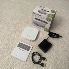 Brookstone 975362 Projector DLP Texas Instruments Rechargeable w/ Box  Tested!!