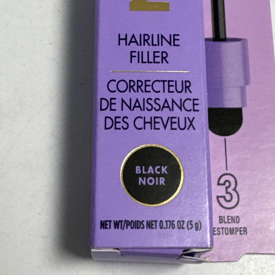 Nuevo relleno Toppik Fill Me In Hair Line Black Noir 0,176 oz sellado Foto 2 de 4