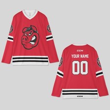 Personalized 2023-24 Rockford IceHogs Regular Season Hockey Shirt Fullsize