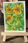  “Golden Meadow Blooms” Original ACEO Watercolor 2026 Signed — photo 2