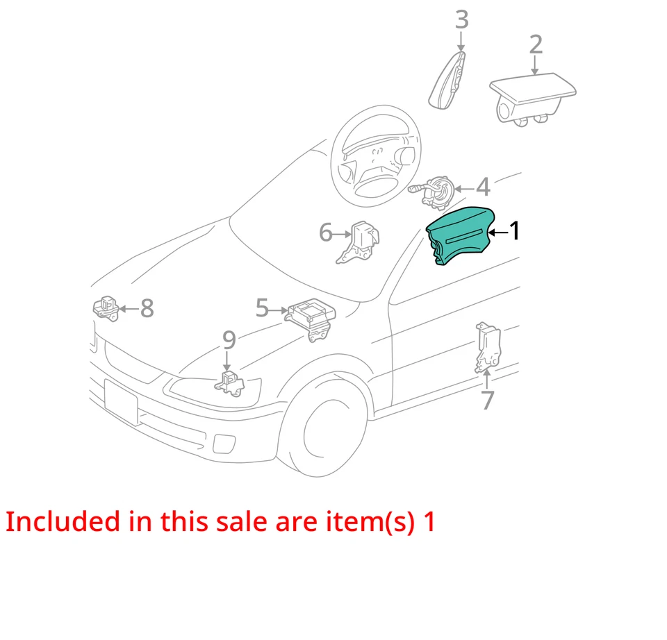 Air Bag Driver Steering Wheel Urethane Fits 00-01 LEXUS ES300 2662885 Foto 3 de 4