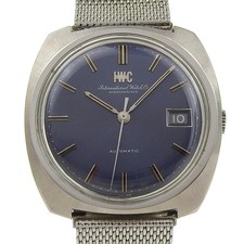 IWC R814A Stainless Steel 36mm Navy Dial Automatic Men's Wristwatch #NW083