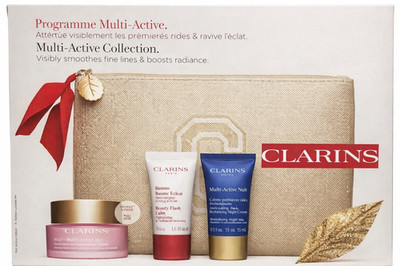 Clarins Multi-Active Set (50ml Mult-Active Day Cream + 15ml Flash Balm + 15ml Ac