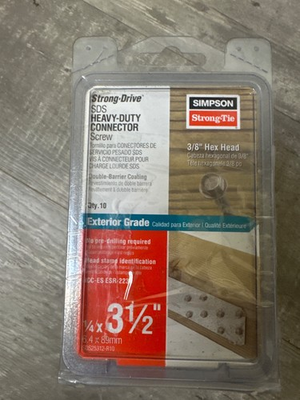 #ad Lot of 3 Simpson Structural Screws SDS25312 R10 1 4 Inch by 3 1 2 Inch 10 pack $35.00
