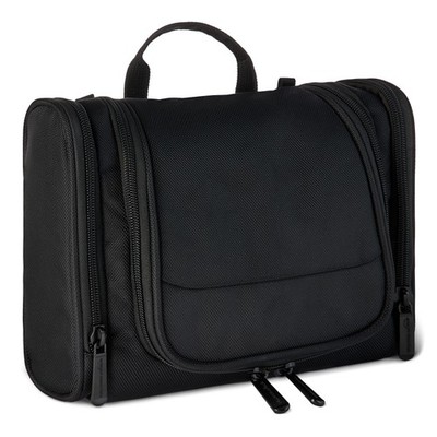 Amazon Essentials Spacious Toiletry Bag, Hanging Cosmetic Dopp Kit with Black