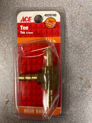 #ad #ad Ace Hose Barb 1 4quot; Tee 4029740 $7.00