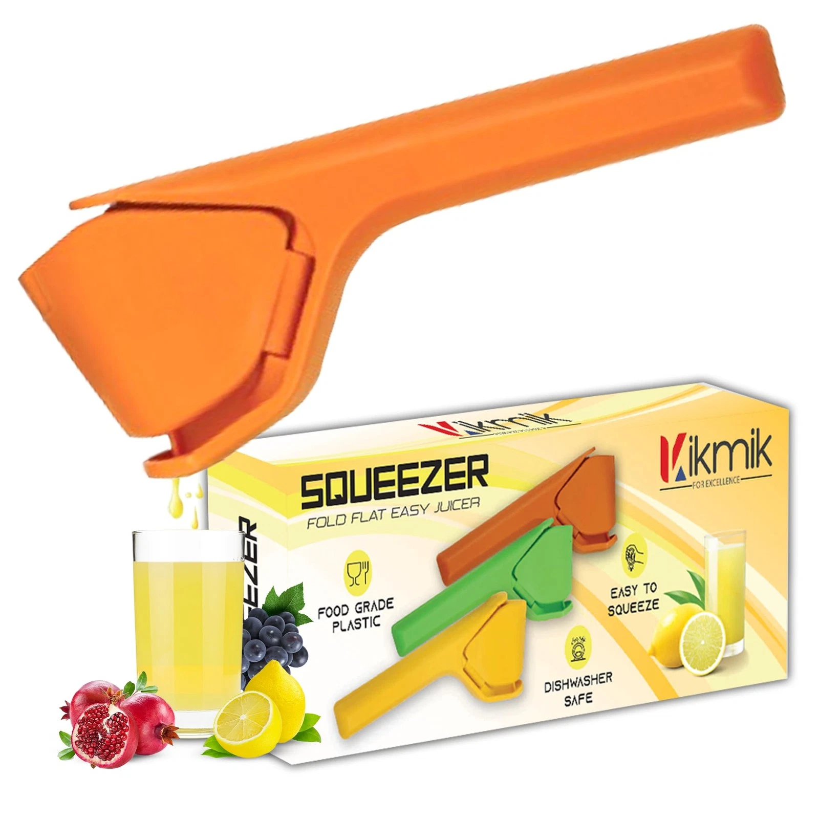 Lemon Squeezer - CitrusEase Foldable Hand Juicer: Effortless Juicing with Spa...
