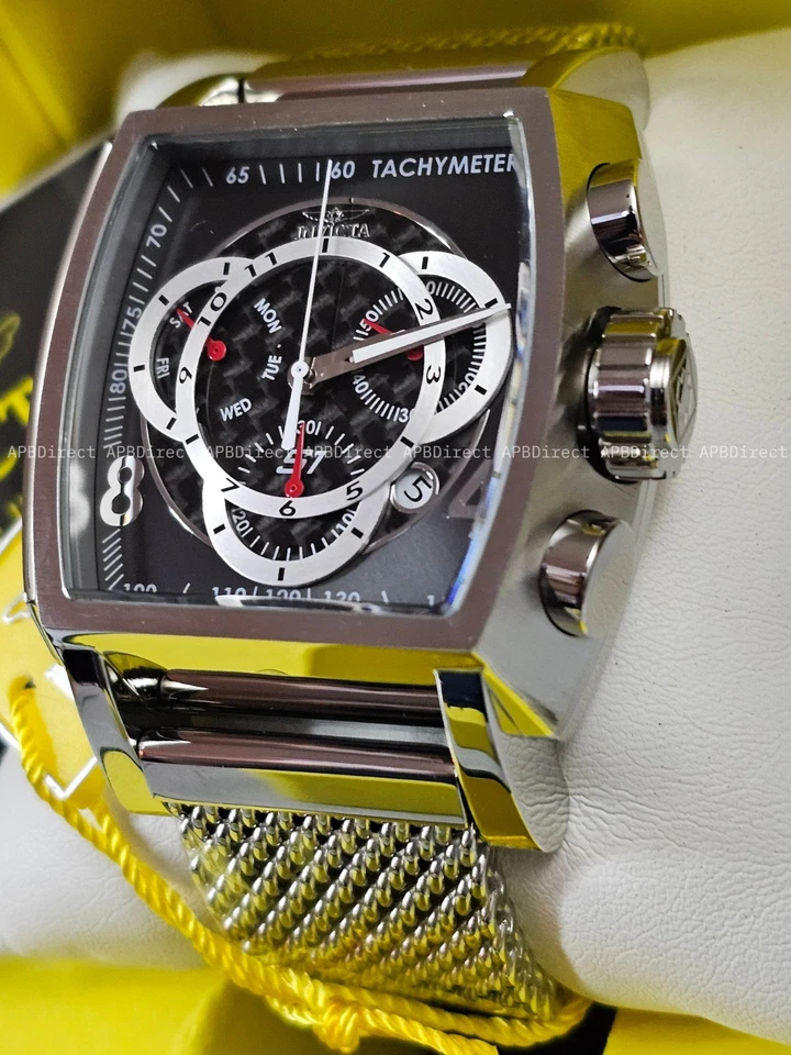 Invicta – S1 Rally Carbon Fiber Dial Milanese - Swiss Z60 FE Chrono Mens Watch  - Image 3 of 4