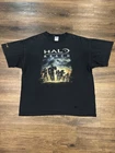 Halo Reach Vintage Y2K Microsoft Xbox 360 Video Game Cover Art T-Shirt Size XL