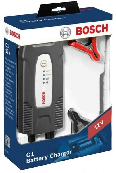 Bosch BatterieladegeräT C1 12V FüR Auto PKW Moped Motorrad 5 - 120 Ah-image