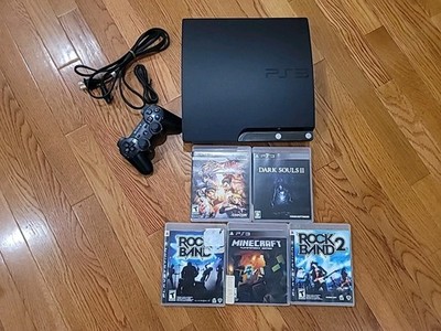 Sony PS3 Slim 120GB, Controller, 5 Games (Street Fighter X Tekken, Dark Souls 2)