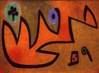 Paul Klee - Feuerquelle A1-A4 Poster Kunst Gemälde Meister fein klassisch Wanddeko