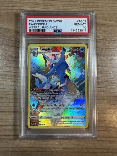Kingdra 2022 Pokemon Astral Radiance Full Art #TG03 PSA 10