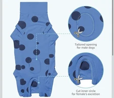 Dog Surgery Recovery Suit Female/Male, Post Surgery Large