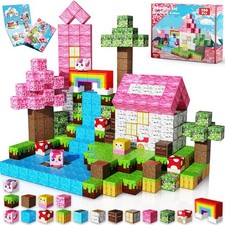 Magnetic Blocks 100PCS Magnetic Building Cubes,Unicorn Magnet Cubes for Kids ...