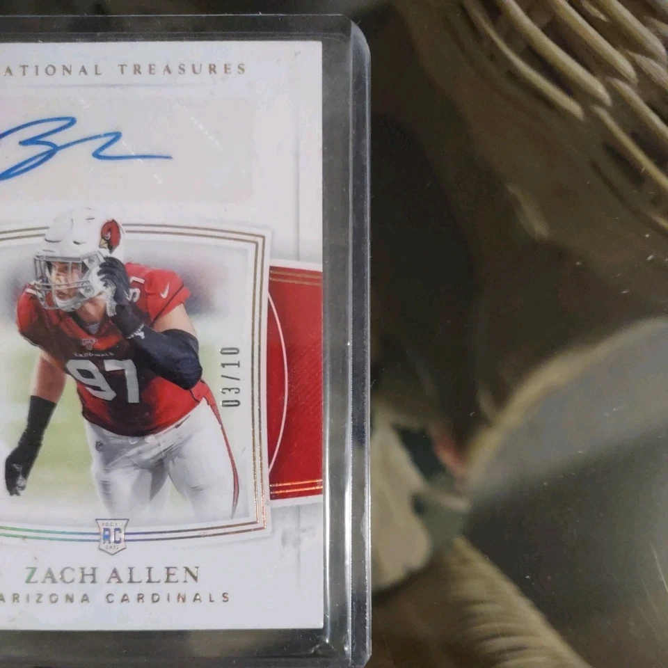 2019 Panini National Treasures Zach Allen 3/10 Arizona Cardinals/Denver Broncos - Image 4 of 4