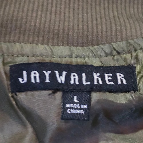 Jaywalker olivgrüne Flieger Bomberjacke┃Rüschenärmel Gold Hardwar Streetwear - Bild 4 von 11