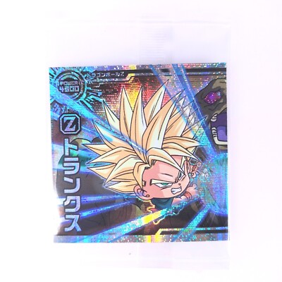 Trunks Dragon Ball Z Wafer Sticker Seal Holo GR No.Super5-22
