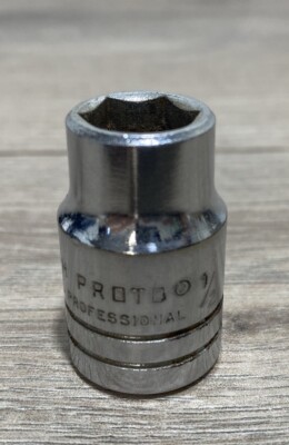 Proto Professional Tools 5416-H 1/2'' SAE Shallow Socket 1/2'' Drive 6-Point USA