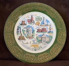VINTAGE Sanders Mfg Nashville, TN - NORTH CAROLINA souvenir travel plate