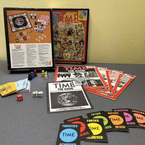 Vintage Time Magazine Game Trivia Questions Board Game 100% Complete VTG 1983 - 第 1/12 張圖片