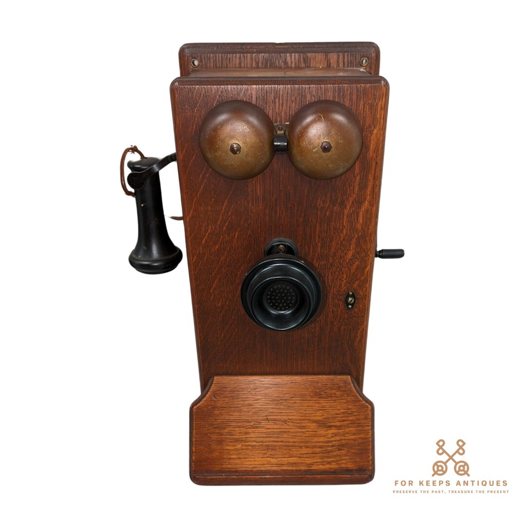 Antique 1900s Northern Electric Company Hand Crank Vintage Wall Phone