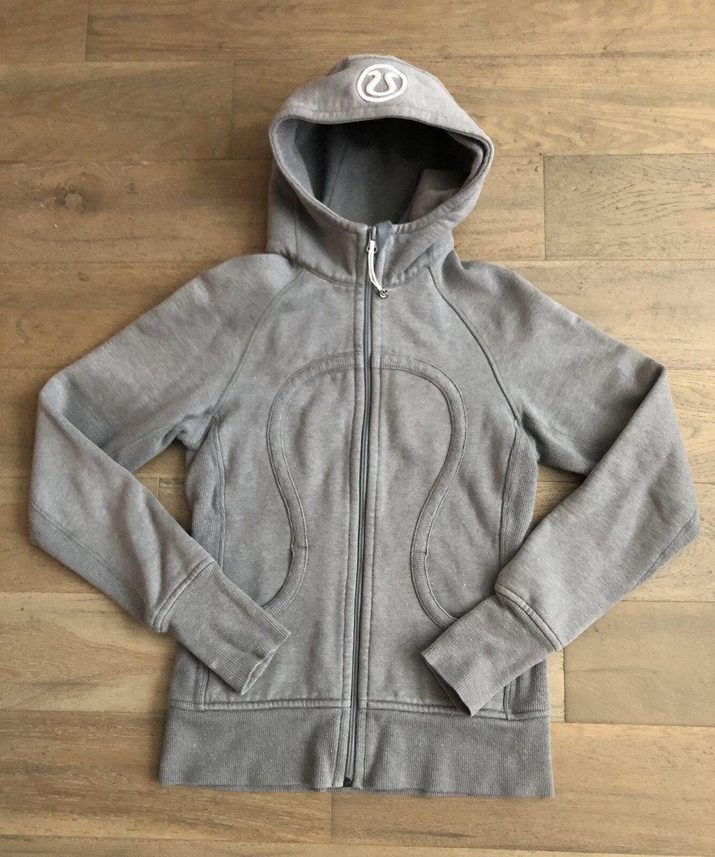 Lululemon Sparkle Special Edition Scuba Hoodie Jacket Gray Size 4